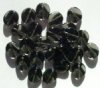 25 12mm Black Diamond Twisted Disk Beads